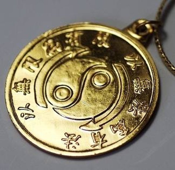 画像1: ネックレスメダル ブルース・リースタイル（ゴールド） (1)