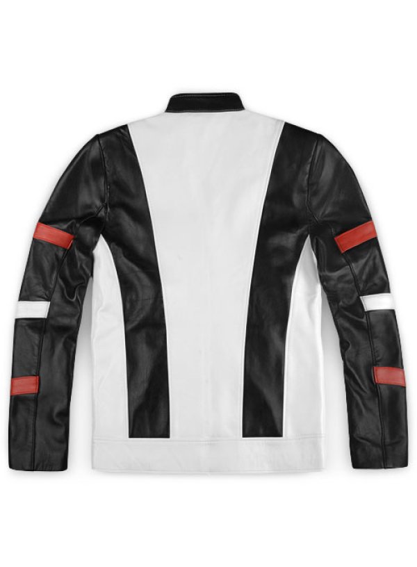 画像9: ホワイトカジュアルレザージャケット2（本革製） (9)