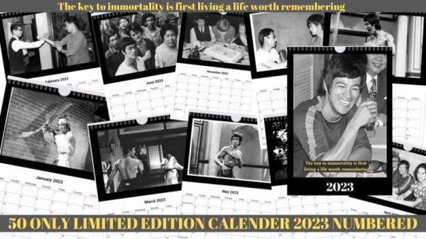 画像2: ブルース・リー50部限定カレンダー2023 (2)