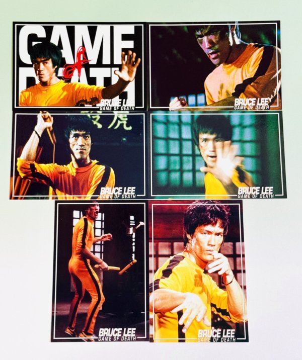 画像2: 【1点モノ】ブルース・リー死亡遊戯ポストカード6枚セット (2)