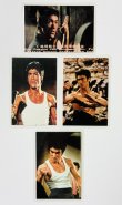 画像1: 【当時モノ】ブルース・リーファンクラブラミネートカードドラゴンへの道4枚 (1)