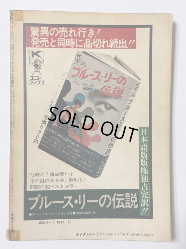 画像4: 【1点モノ】ブルース・リー遺作 死亡遊戯 ヤングアイドルナウ別冊号（国内本） (4)