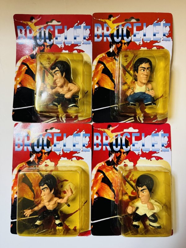 画像1: 【一点モノ】ブルース・リーデフォルメフィギュア4個 (1)