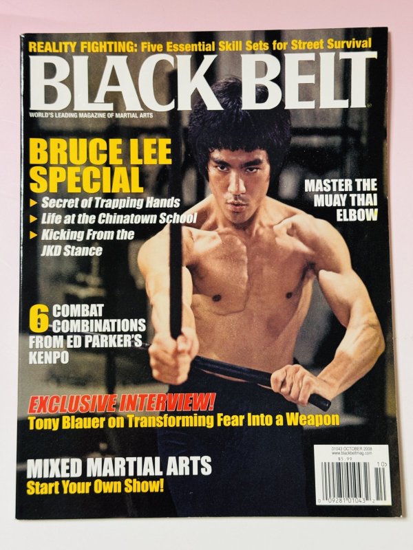 画像1: 【1点モノ】BLACK BELT ブラックベルト2008年10月号ブルース・リー特集（米国雑誌） (1)