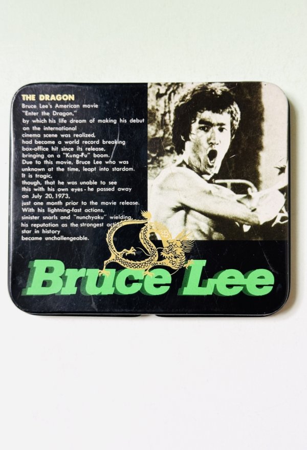 画像1: 【1点モノ】ブルース・リー缶ケース ブラック (1)