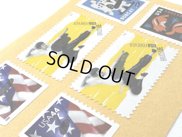画像2: 【使用済み】ブルース・リーUSAフォーエバー切手3枚（米国切手） (2)