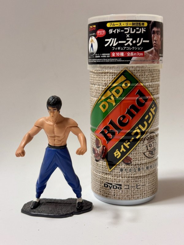 画像1: 【1.スーパーボディ】ダイドーブレンド×ブルース・リーフィギュアコレクション単品＋缶コーヒー付き (1)