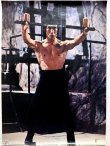 画像1: ブルース・リー：燃えよドラゴンヌンチャクポーズポスター（ほぼA1サイズ） (1)