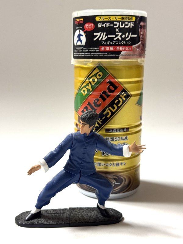 画像1: 【4.ファイター】ダイドーブレンド×ブルース・リーフィギュアコレクション単品＋缶コーヒー付き (1)